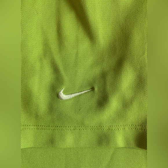 Nike Golf Dri Fit Polo Shirt Mens Size Large Lime Green Lexus Embroidered Logo - Picture 5 of 7
